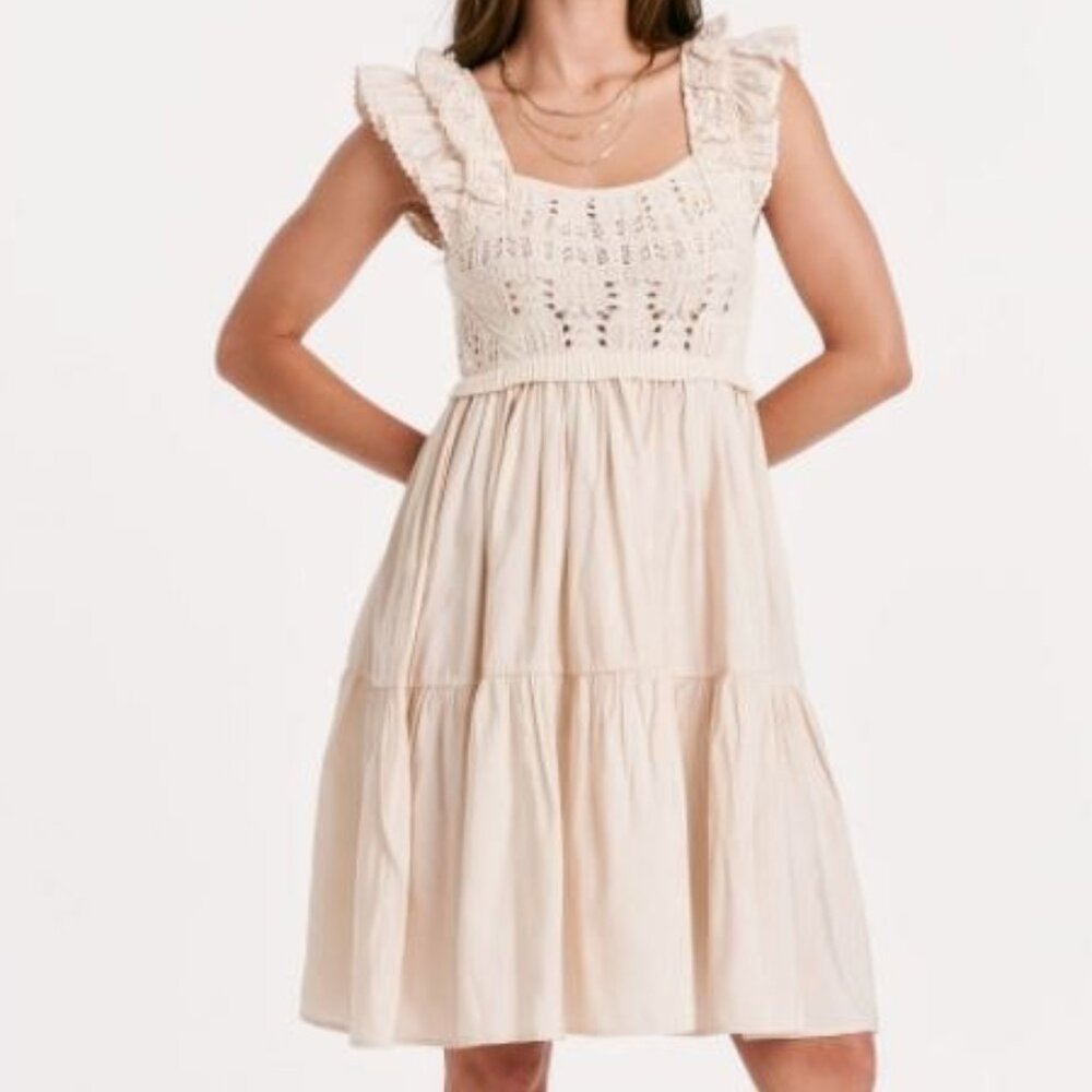 Another Love Clementine Lace Vintage Cream Bodice Dress